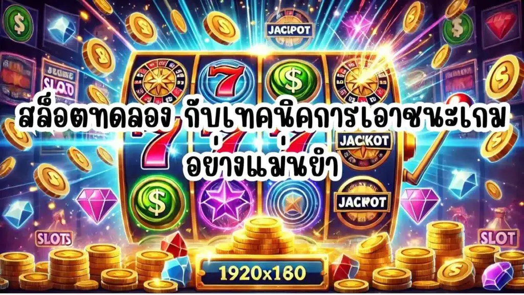 สล็อตทดลอง กับเทคนิคการเอาชนะเกมอย่างแม่นยำ