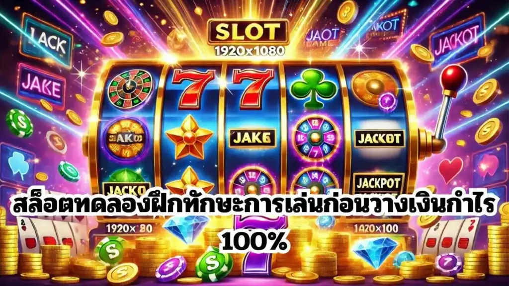 สล็อตทดลองฝึกทักษะการเล่นก่อนวางเงินกำไร 100%